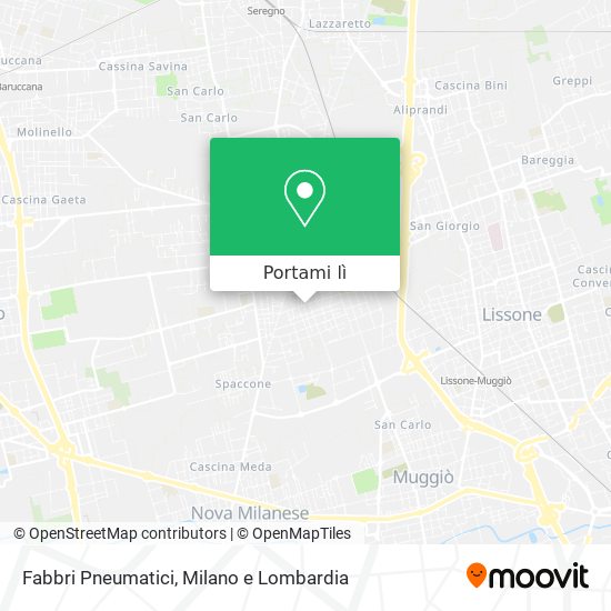 Mappa Fabbri Pneumatici