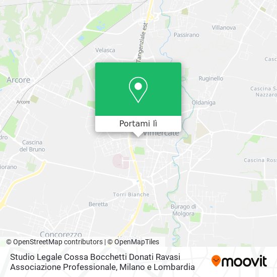Mappa Studio Legale Cossa Bocchetti Donati Ravasi Associazione Professionale