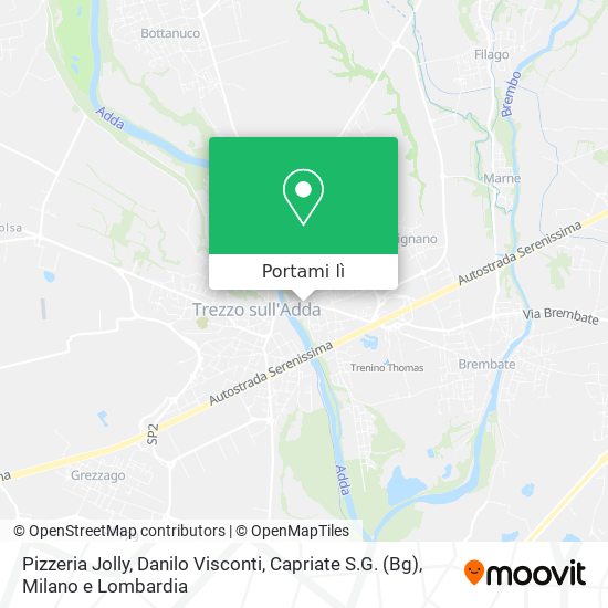 Mappa Pizzeria Jolly, Danilo Visconti, Capriate S.G. (Bg)