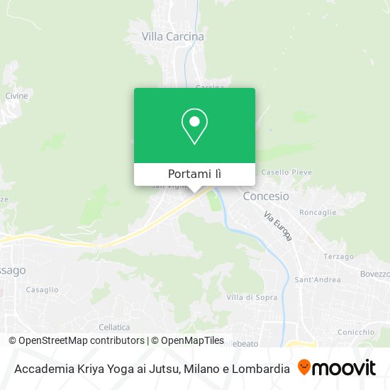 Mappa Accademia Kriya Yoga ai Jutsu