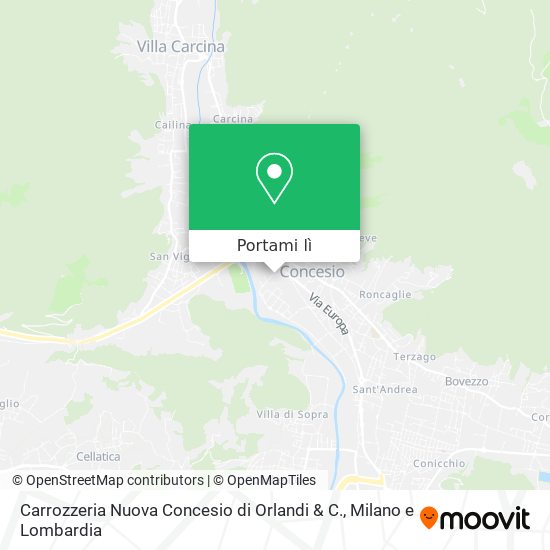 Mappa Carrozzeria Nuova Concesio di Orlandi & C.