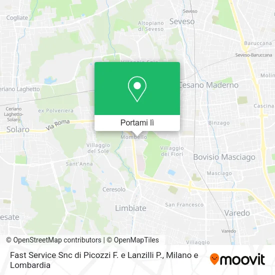 Mappa Fast Service Snc di Picozzi F. e Lanzilli P.