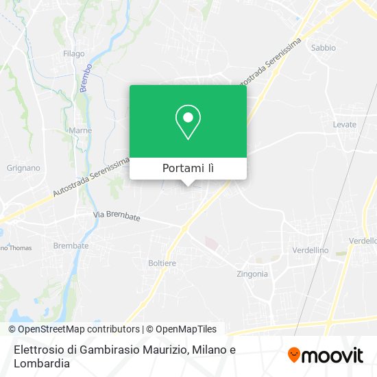 Mappa Elettrosio di Gambirasio Maurizio