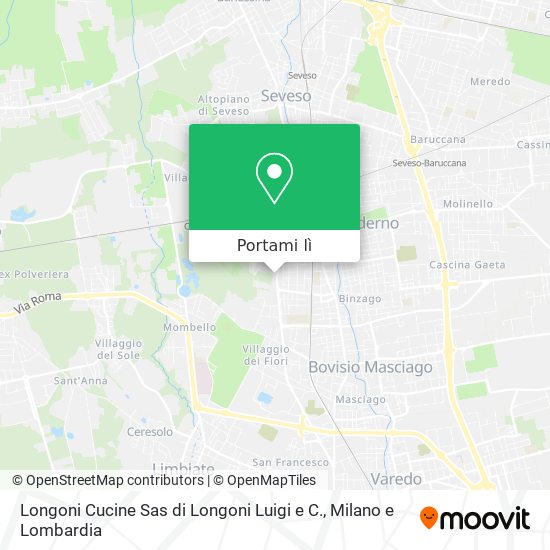 Mappa Longoni Cucine Sas di Longoni Luigi e C.