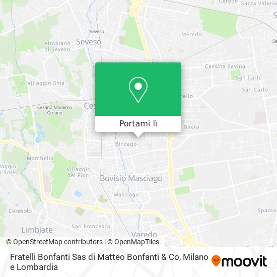 Mappa Fratelli Bonfanti Sas di Matteo Bonfanti & Co