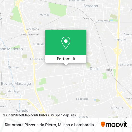Mappa Ristorante Pizzeria da Pietro