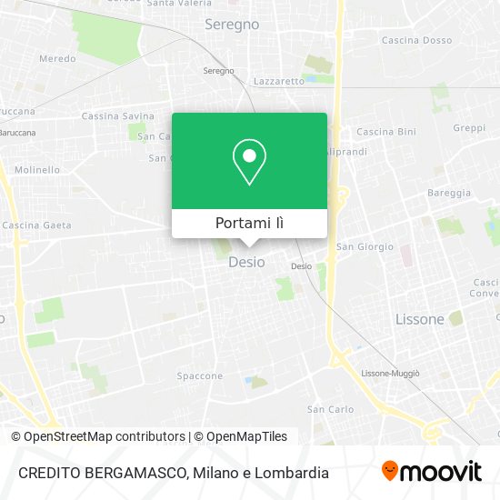 Mappa CREDITO BERGAMASCO