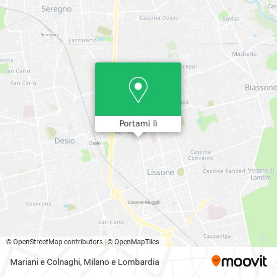 Mappa Mariani e Colnaghi