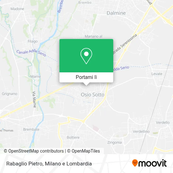 Mappa Rabaglio Pietro