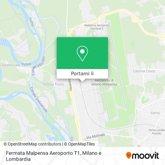 Mappa Fermata Malpensa Aeroporto T1