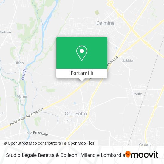 Mappa Studio Legale Beretta & Colleoni