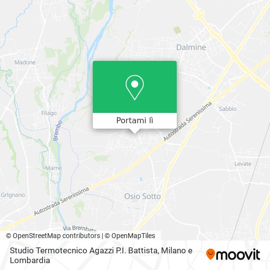 Mappa Studio Termotecnico Agazzi P.I. Battista