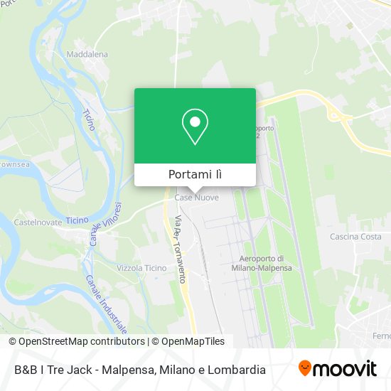 Mappa B&B I Tre Jack - Malpensa