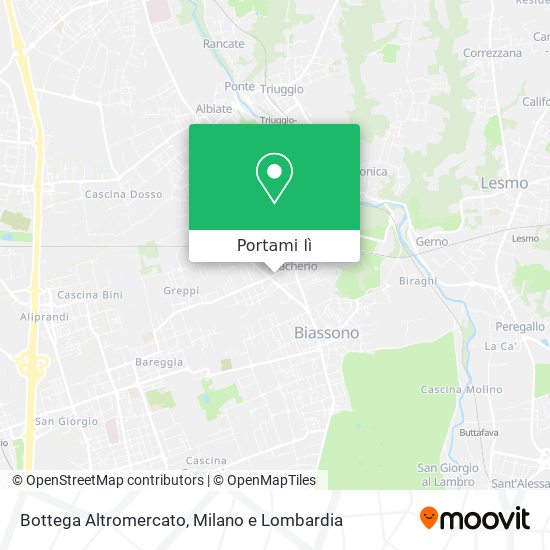 Mappa Bottega Altromercato
