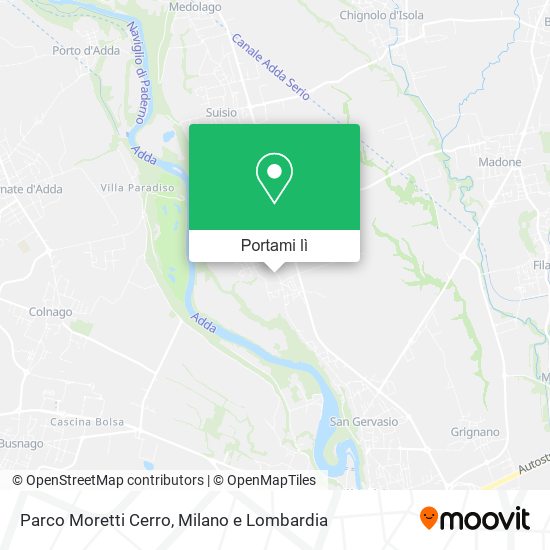 Mappa Parco Moretti Cerro