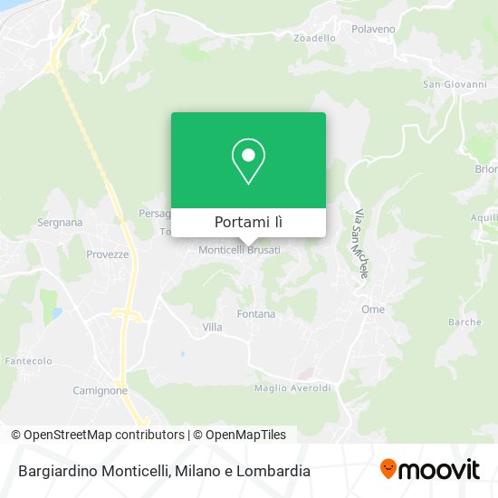 Mappa Bargiardino Monticelli