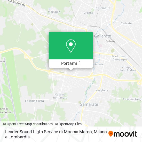 Mappa Leader Sound Ligth Service di Moccia Marco