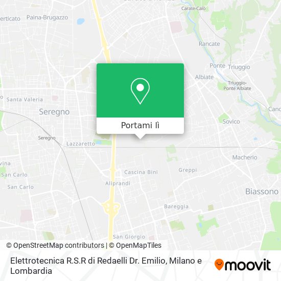 Mappa Elettrotecnica R.S.R di Redaelli Dr. Emilio