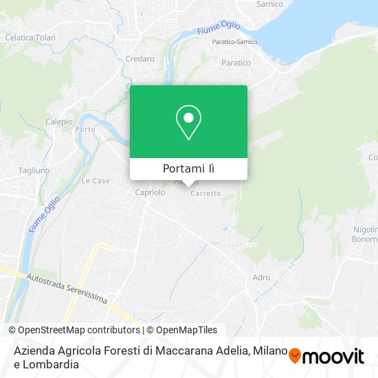 Mappa Azienda Agricola Foresti di Maccarana Adelia