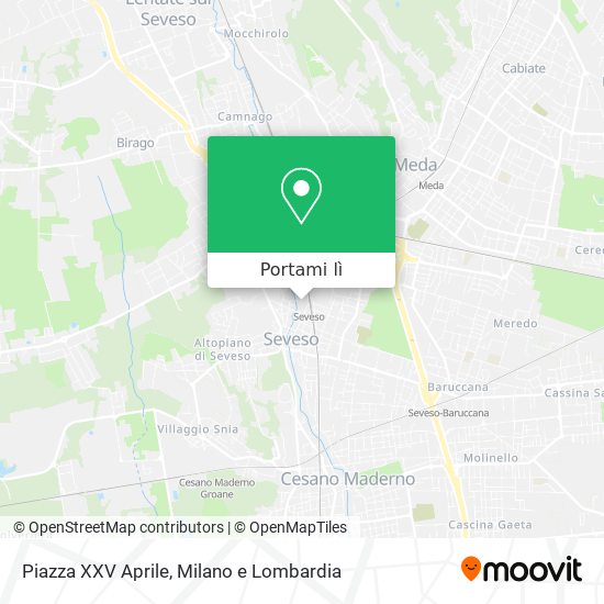 Mappa Piazza XXV Aprile
