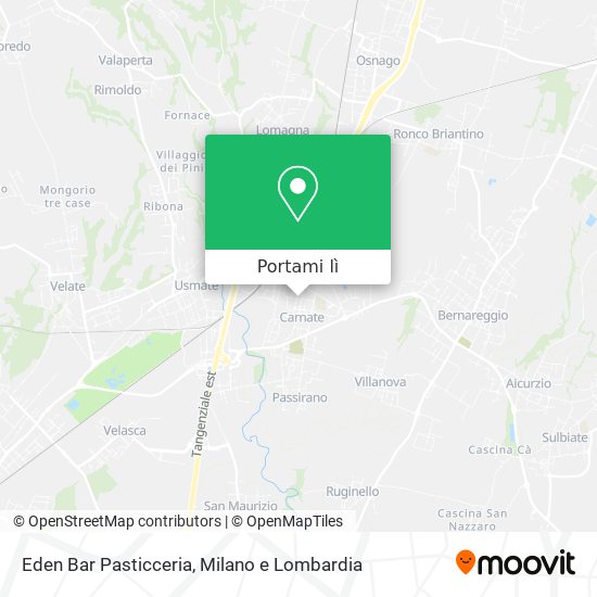 Mappa Eden Bar Pasticceria