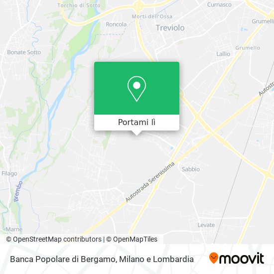 Mappa Banca Popolare di Bergamo