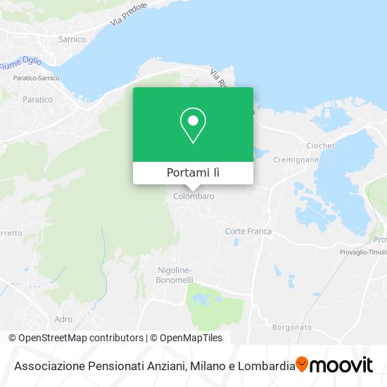 Mappa Associazione Pensionati Anziani