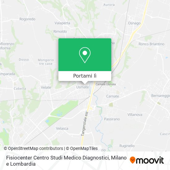 Mappa Fisiocenter Centro Studi Medico Diagnostici