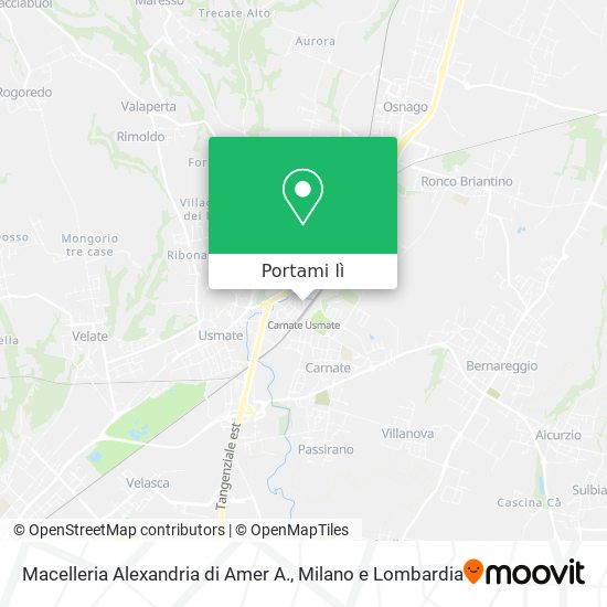 Mappa Macelleria Alexandria di Amer A.