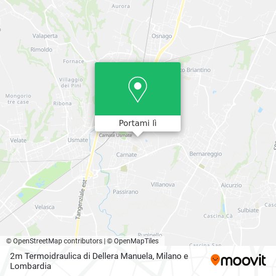 Mappa 2m Termoidraulica di Dellera Manuela