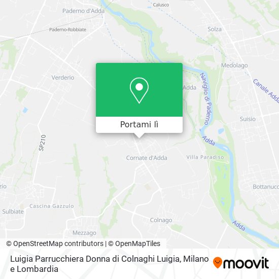 Mappa Luigia Parrucchiera Donna di Colnaghi Luigia