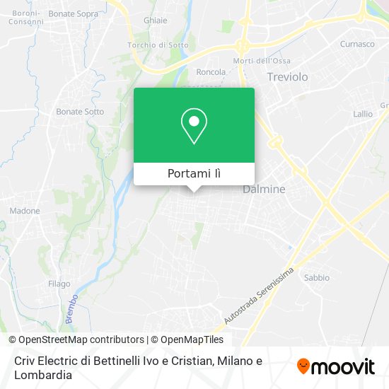 Mappa Criv Electric di Bettinelli Ivo e Cristian