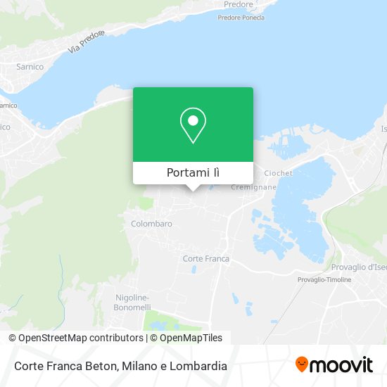 Mappa Corte Franca Beton