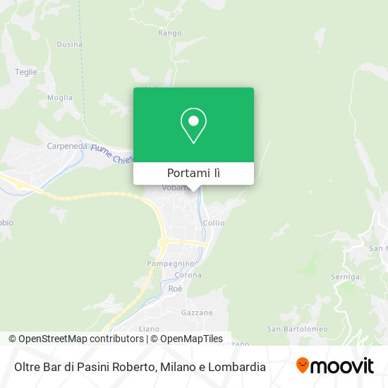 Mappa Oltre Bar di Pasini Roberto