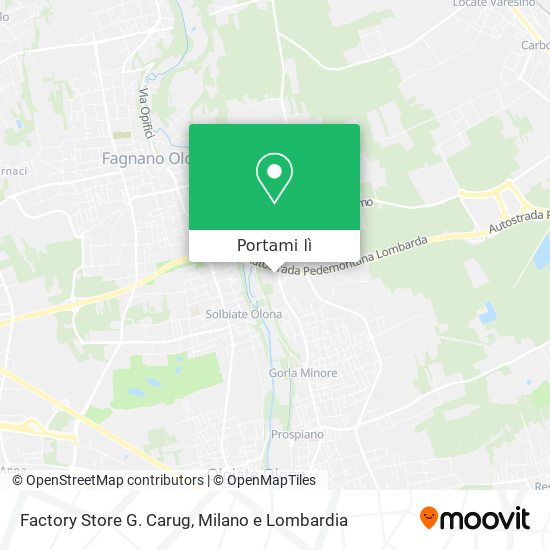 Mappa Factory Store G. Carug