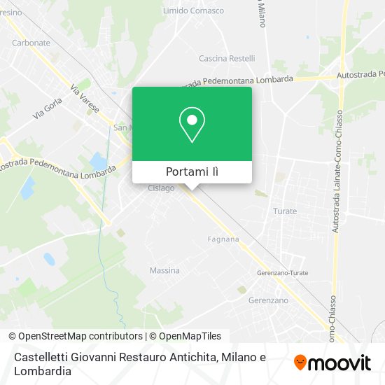 Mappa Castelletti Giovanni Restauro Antichita