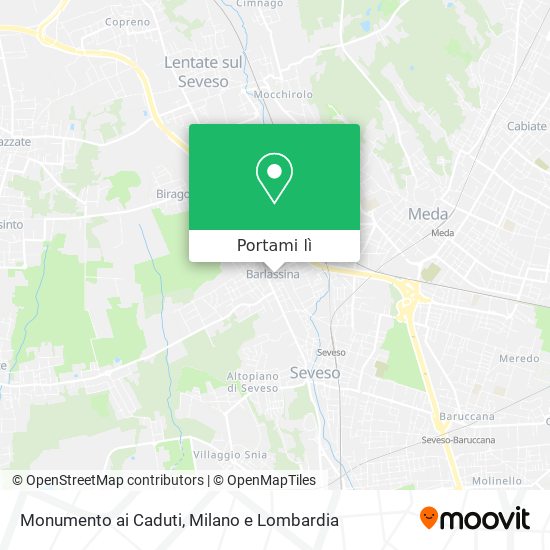 Mappa Monumento ai Caduti