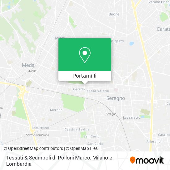 Mappa Tessuti & Scampoli di Polloni Marco