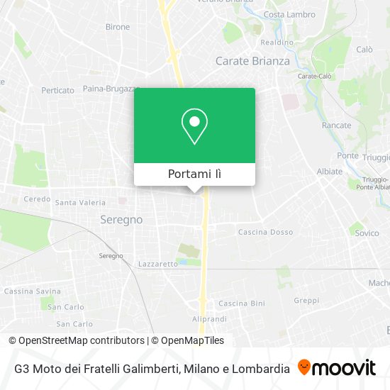 Mappa G3 Moto dei Fratelli Galimberti