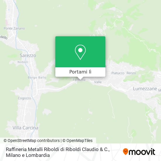 Mappa Raffineria Metalli Riboldi di Riboldi Claudio & C.
