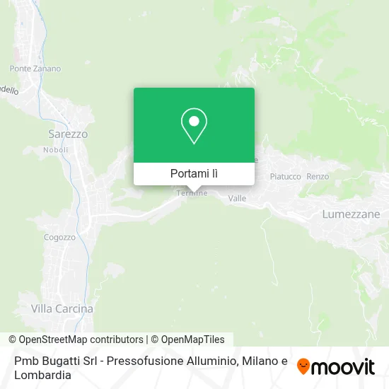 Mappa Pmb Bugatti Srl - Pressofusione Alluminio