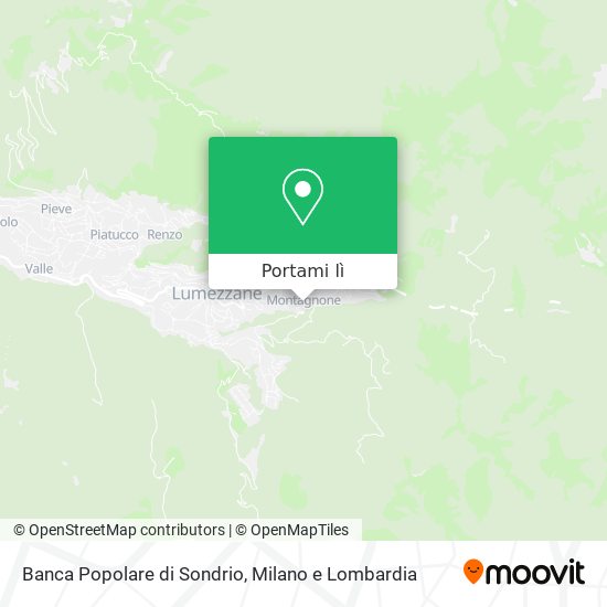 Mappa Banca Popolare di Sondrio