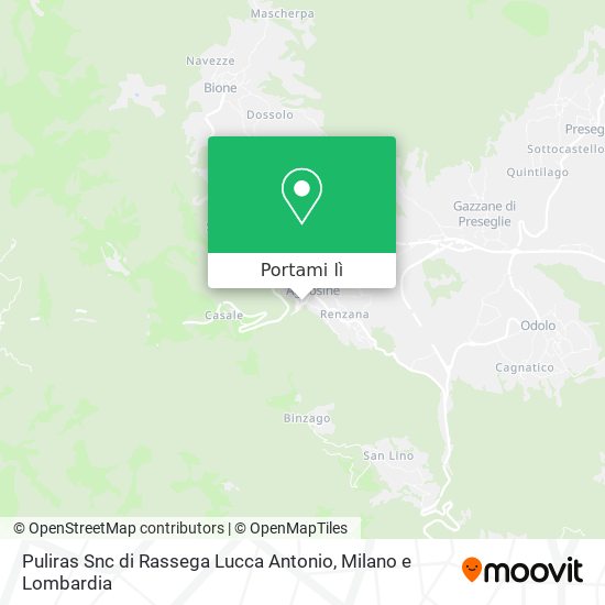 Mappa Puliras Snc di Rassega Lucca Antonio