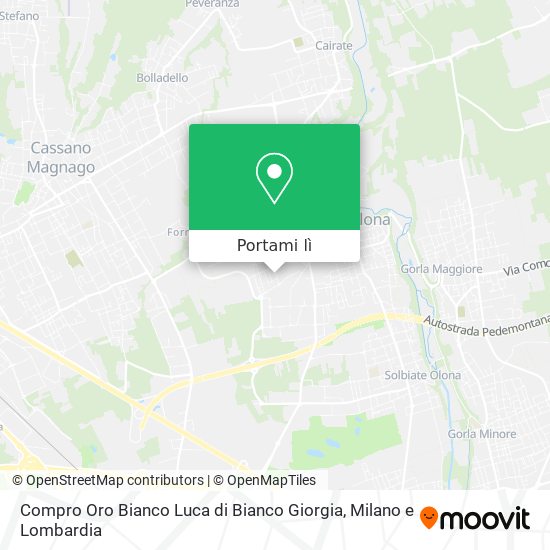 Mappa Compro Oro Bianco Luca di Bianco Giorgia