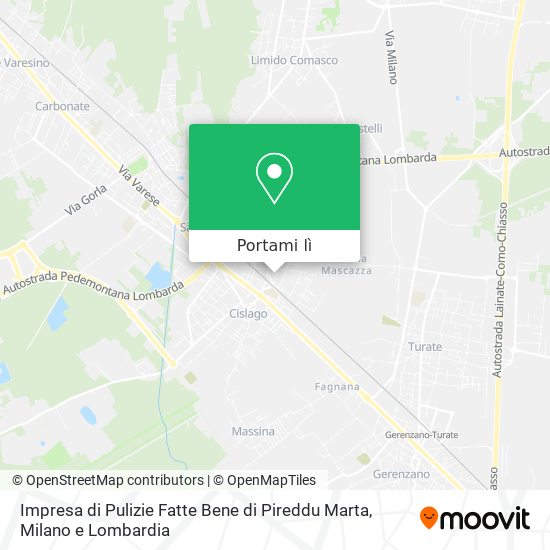Mappa Impresa di Pulizie Fatte Bene di Pireddu Marta