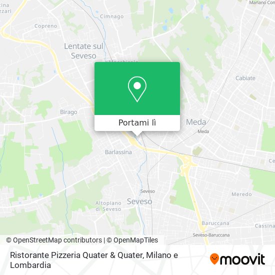 Mappa Ristorante Pizzeria Quater & Quater