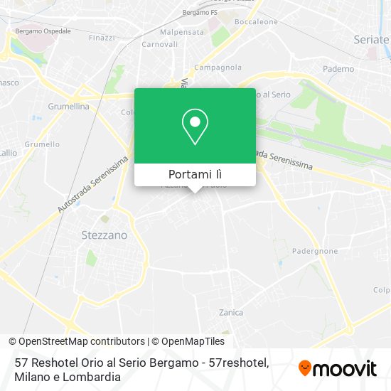 Mappa 57 Reshotel Orio al Serio Bergamo - 57reshotel