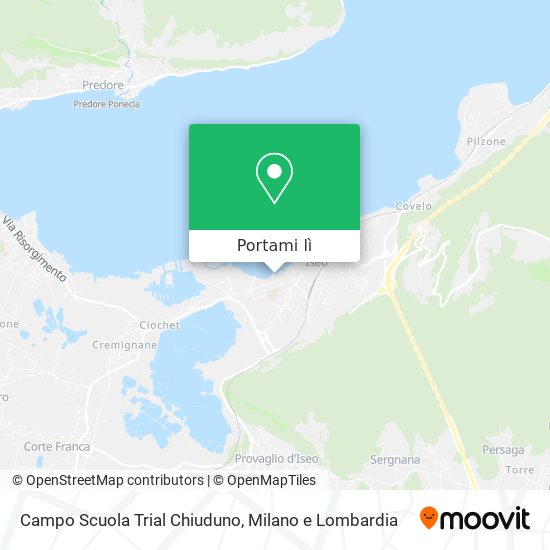 Mappa Campo Scuola Trial Chiuduno