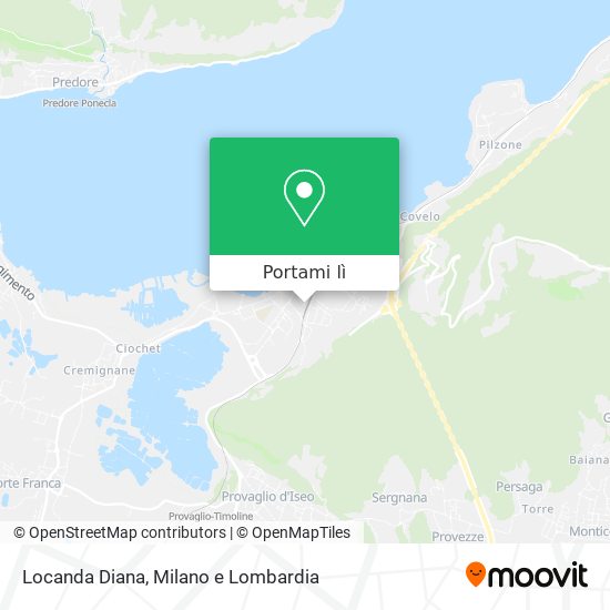 Mappa Locanda Diana
