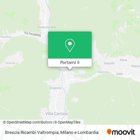 Mappa Brescia Ricambi Valtrompia
